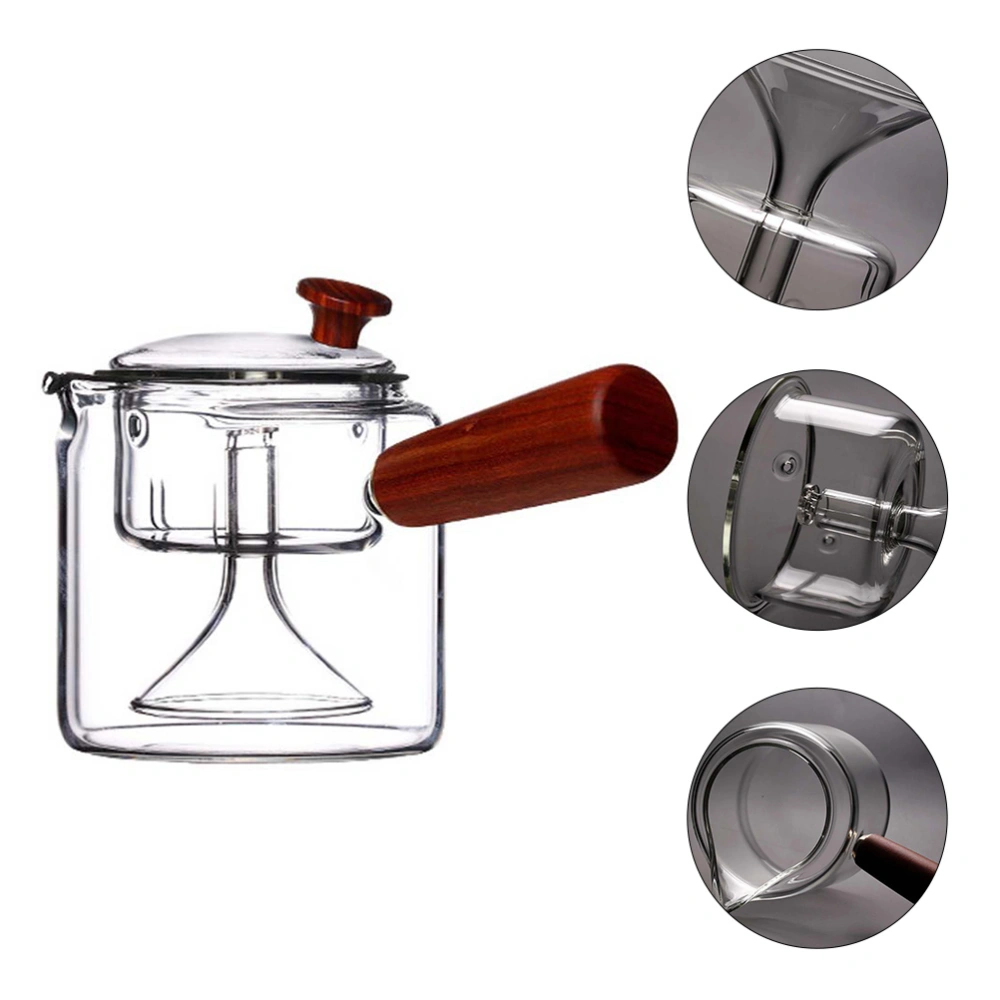 1Pc Glass Tea Kettle Heat-resistant Tea Pot Practical 410ml Tea Pot for Home