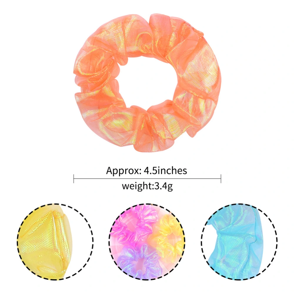 6PCS Hair Scrunchies Hair Rings Hair Ropes Stretchy Hair Ties Hair Accessories Ponytail Holders for Women Ladies Girls