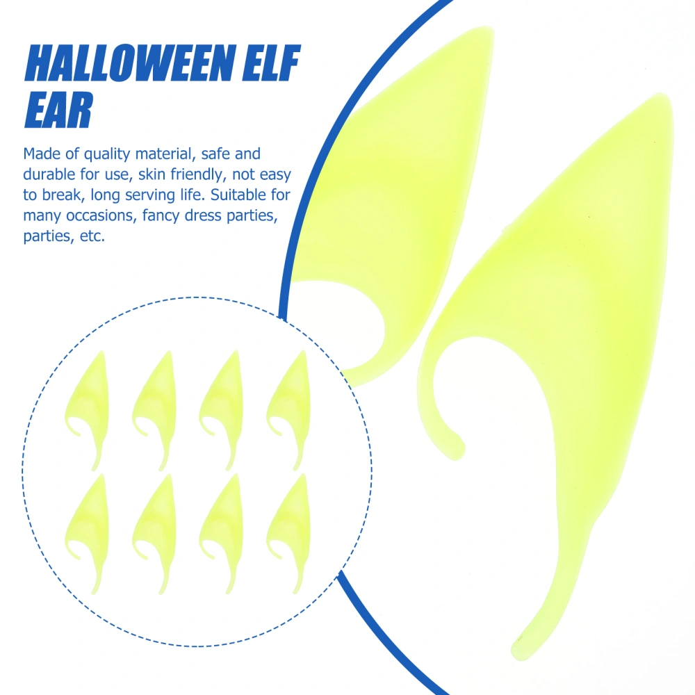 8Pcs Cosplay Luminous Fairy Elf Ears Props Costume Accessory for Halloween