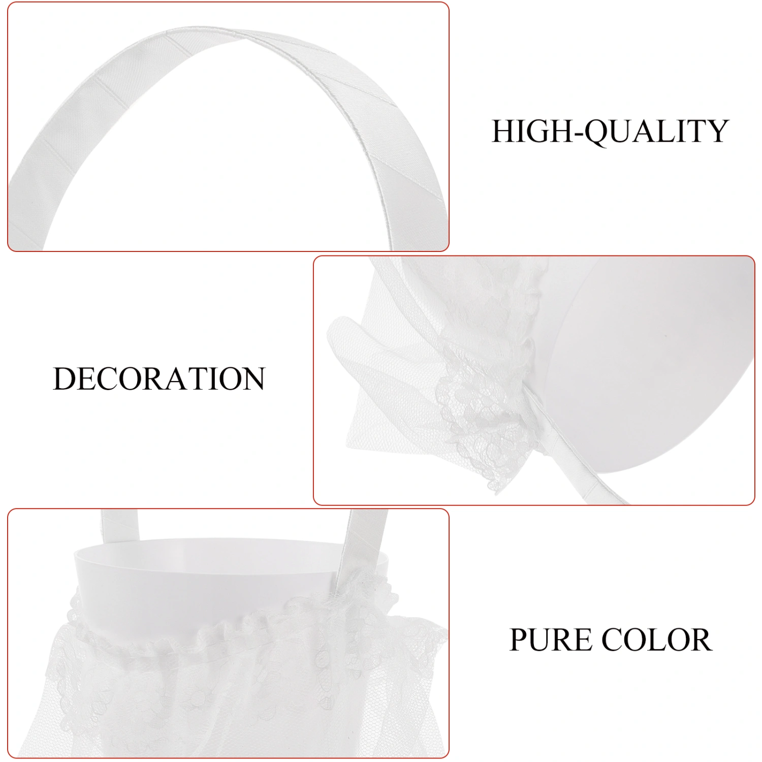 Beautiful Hand Wedding Flower Basket Wedding Supplies Flower Girl Basket
