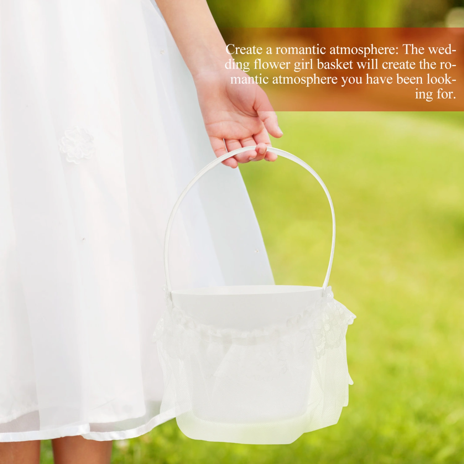 Beautiful Hand Wedding Flower Basket Wedding Supplies Flower Girl Basket