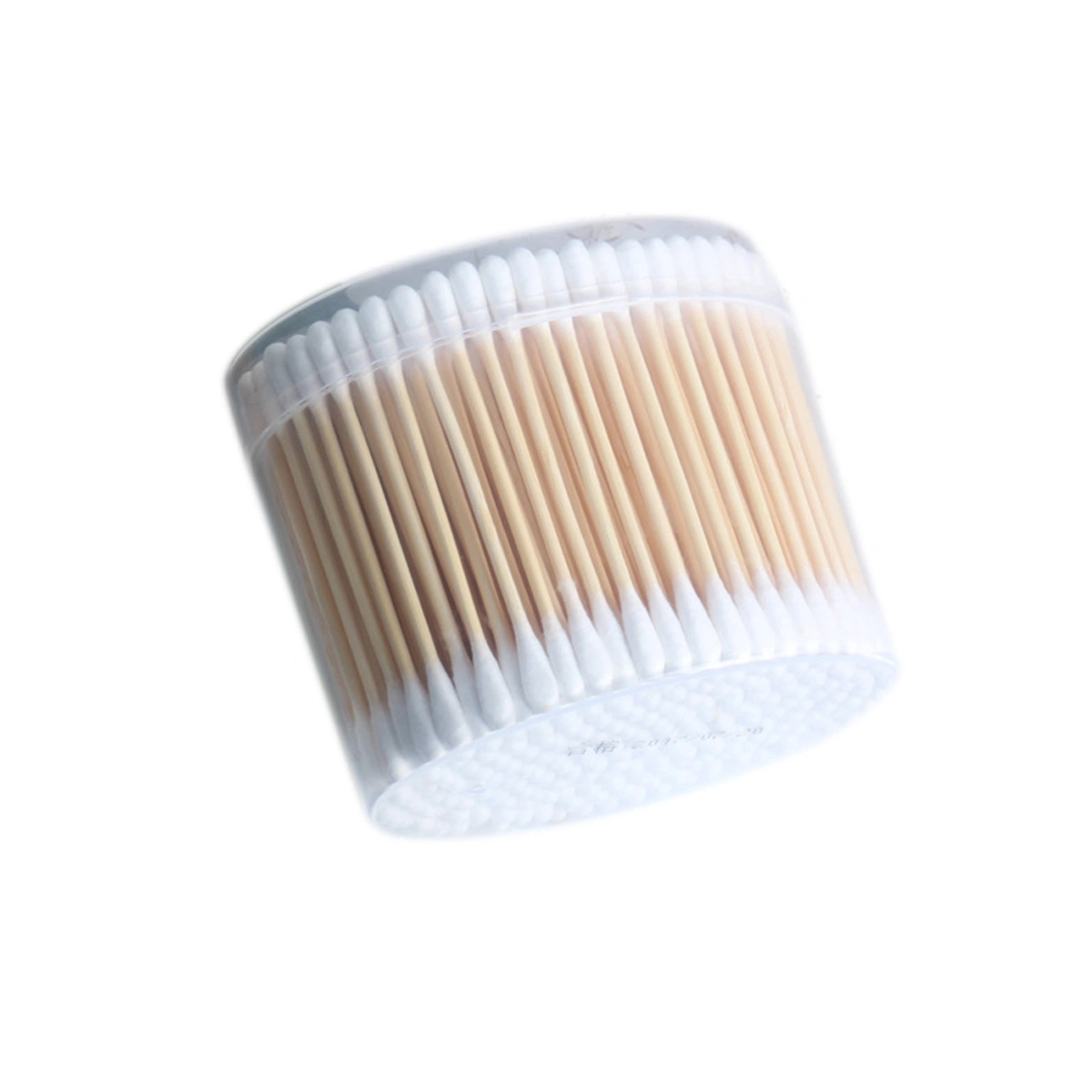 230pcs Women Oval Canning Bamboo Pole Sanitary Cosmetic Cotton Buds Double Head Makeup Cleanning Cotton Swabs