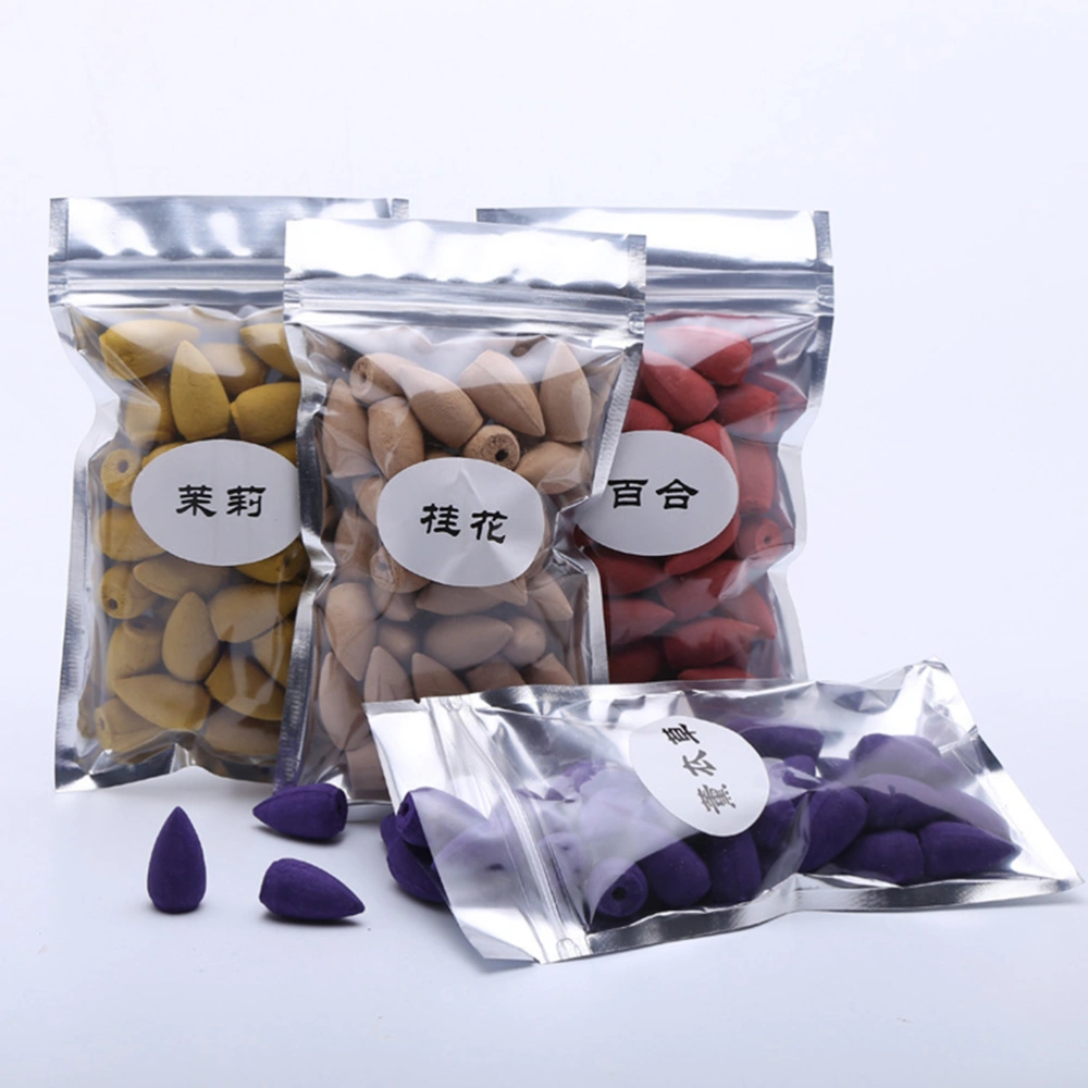 40pcs Backflow Variety Mixed Aromatherapy Incense Cones Assorted Natural Fragrant Cones(Lavender)