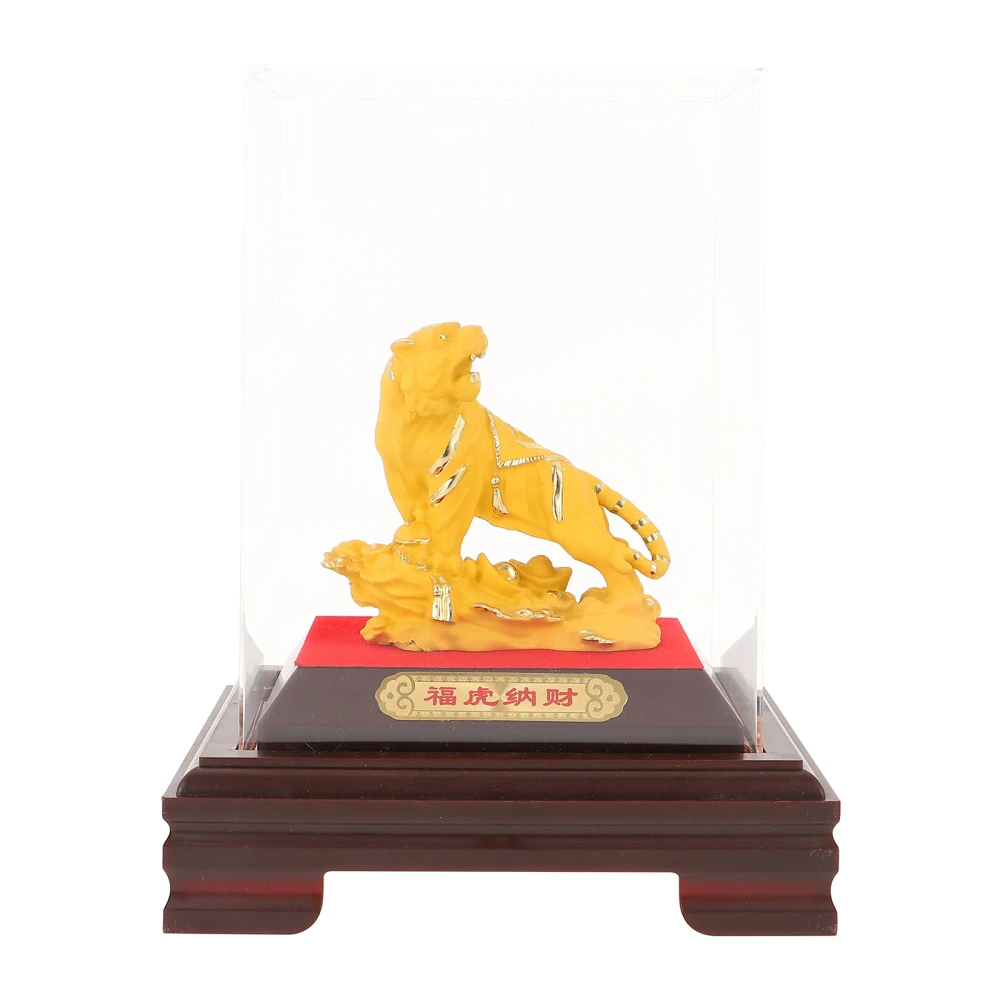 1pc Resin Feng Shui Adornment Resin Tiger Desktop Decor Housewarming Gift