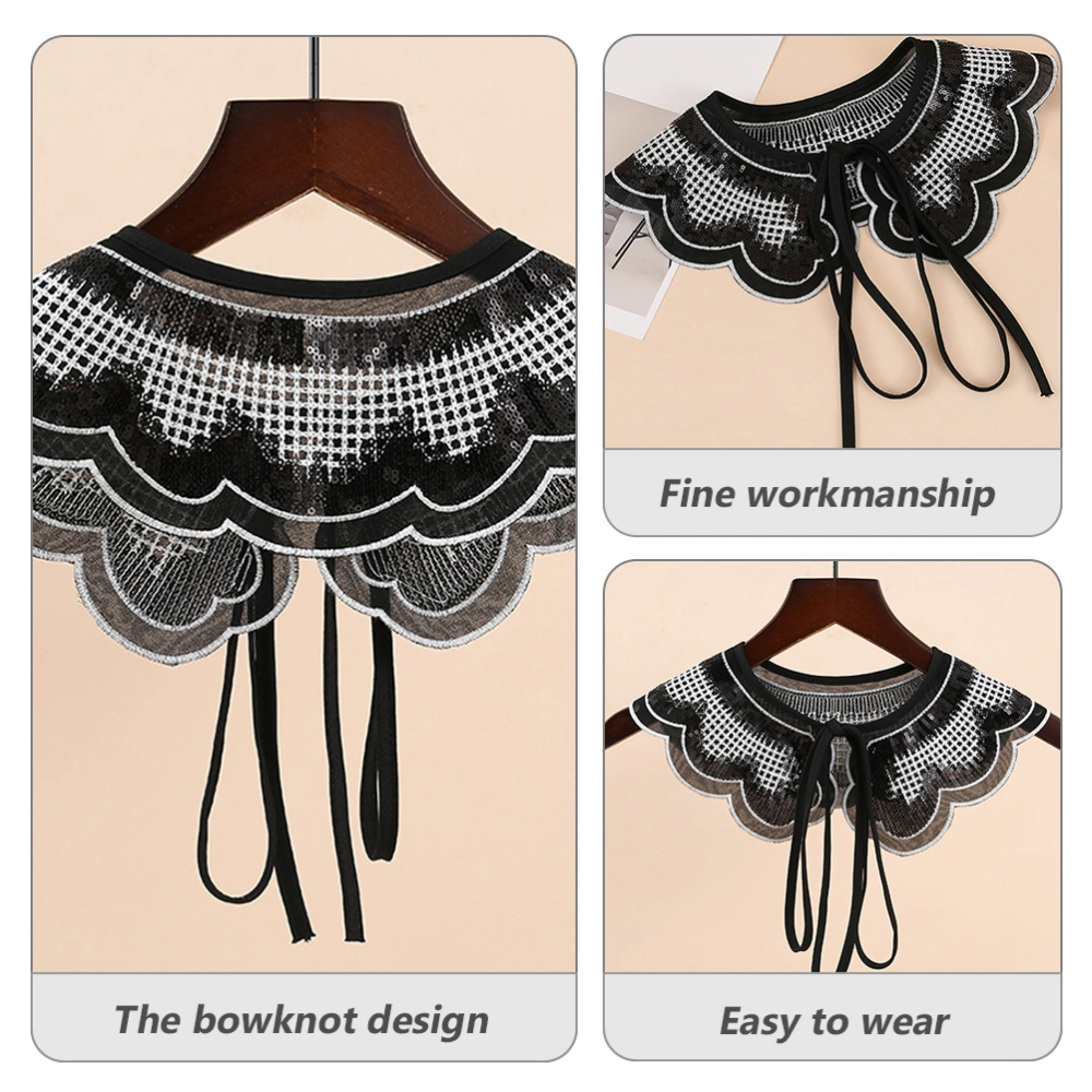 1 Pc Fake Collar Embroidery False Collar Female Shawl Versatile Fake Collar