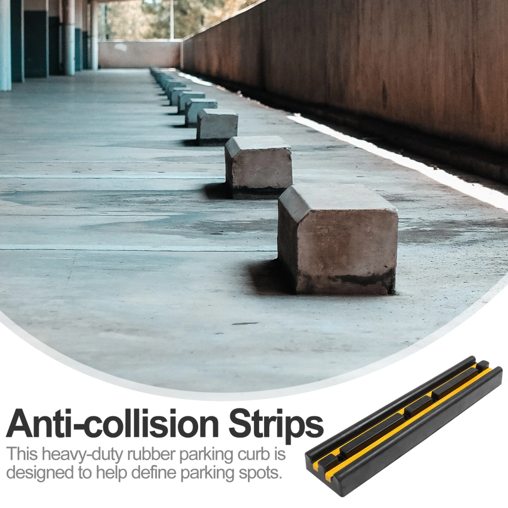 Rubber Parking Stopper Heavy Duty Parking Target Parking Aid for Car Protection