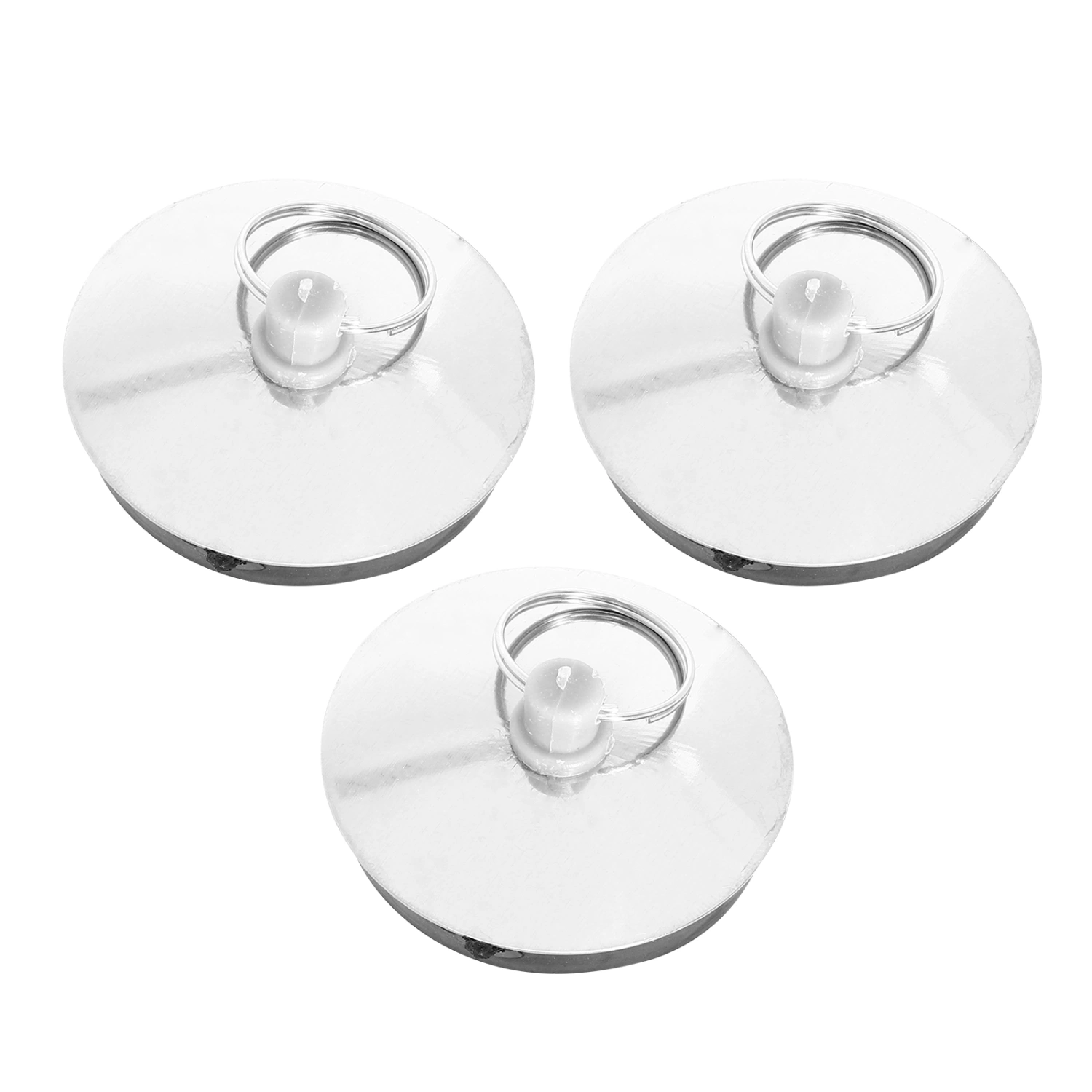 3pcs Suction Sink Stopper Household Bathtub Stopper Practical Drain Bath Plug