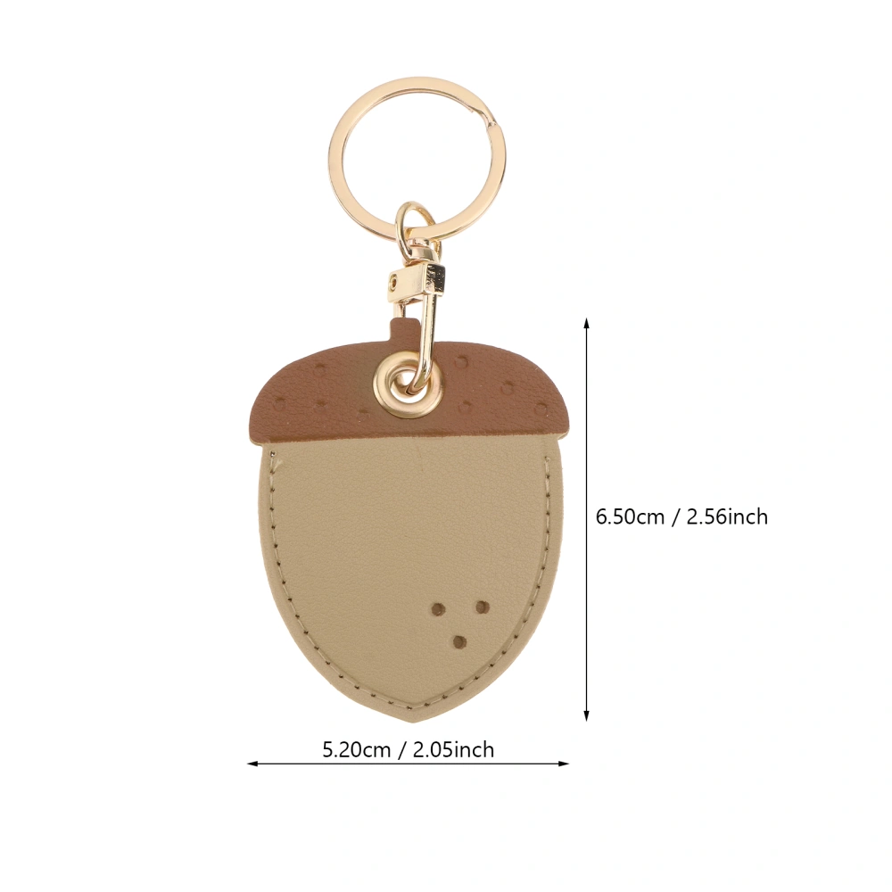 1PC Cartoon Access Control Leather Case Keychain Creative Bag Pendant