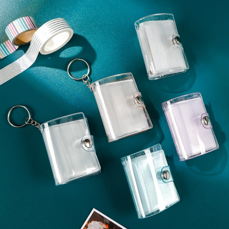 5pcs Plastic Keychain Gift Photo Keychain Plastic Keyring Key Holder Photo Holder Key Chain
