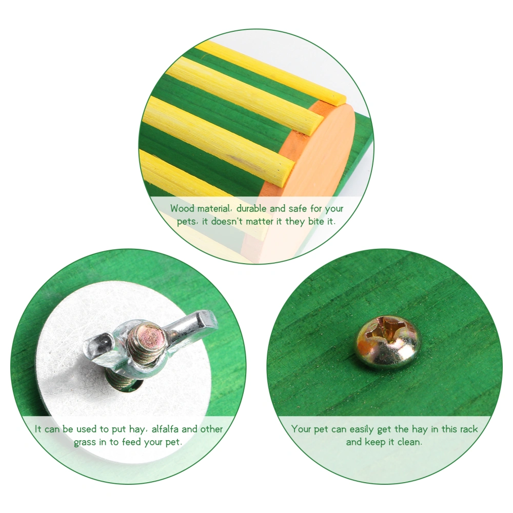 1Pc Pet Nail Grinder Grass Frame Guinea Pig Chinchilla Grass Frame Pet Feeder