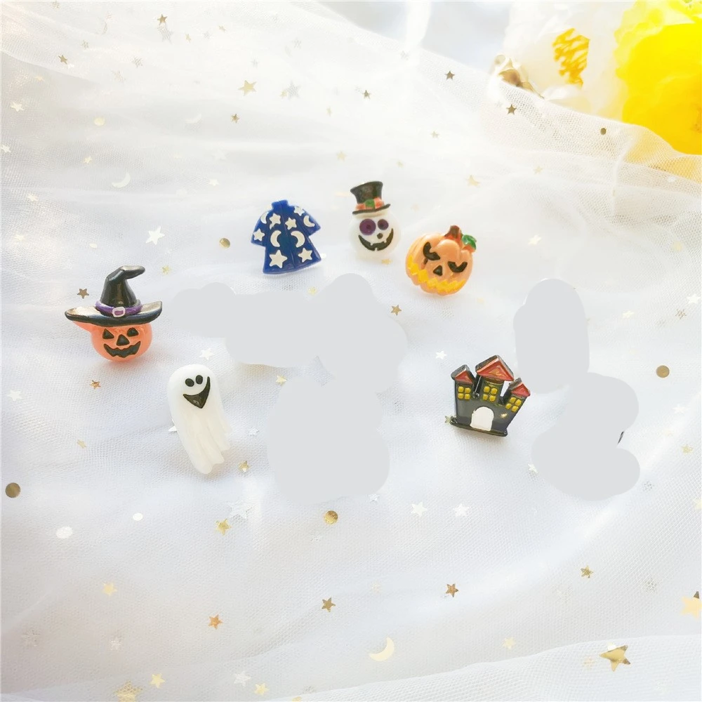 12pcs Halloween Shoe Clips Resin Shoe Buckle Shoe Embellishment Women Shoes Jewelry Gift