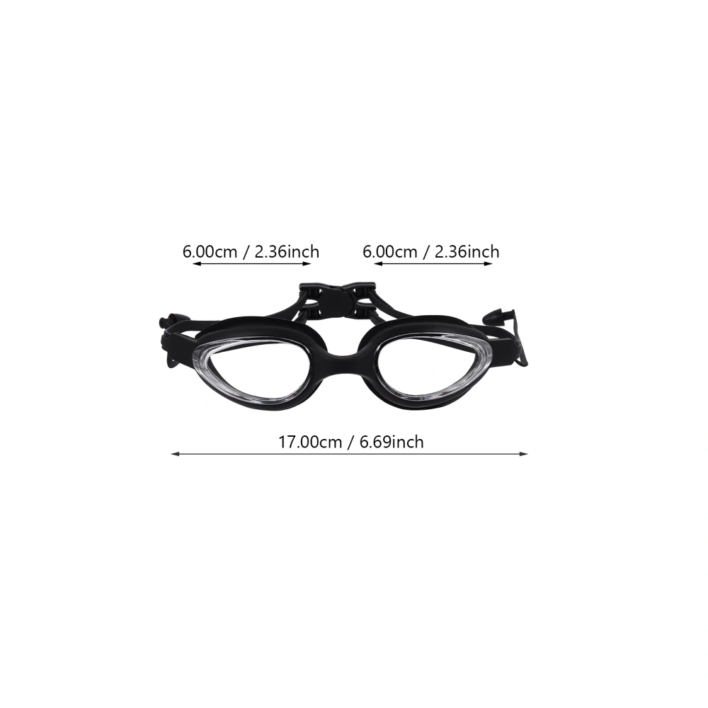 Clear Version Swimming Glasses Anti-fog Lens Swimming Goggles with Earplugs