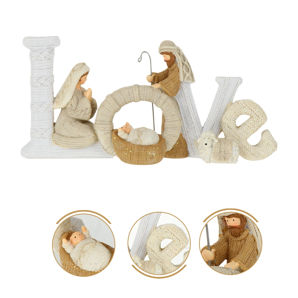 1 Pc European Style Letter Ornament Decorative Alphabet Decoration Photo Prop