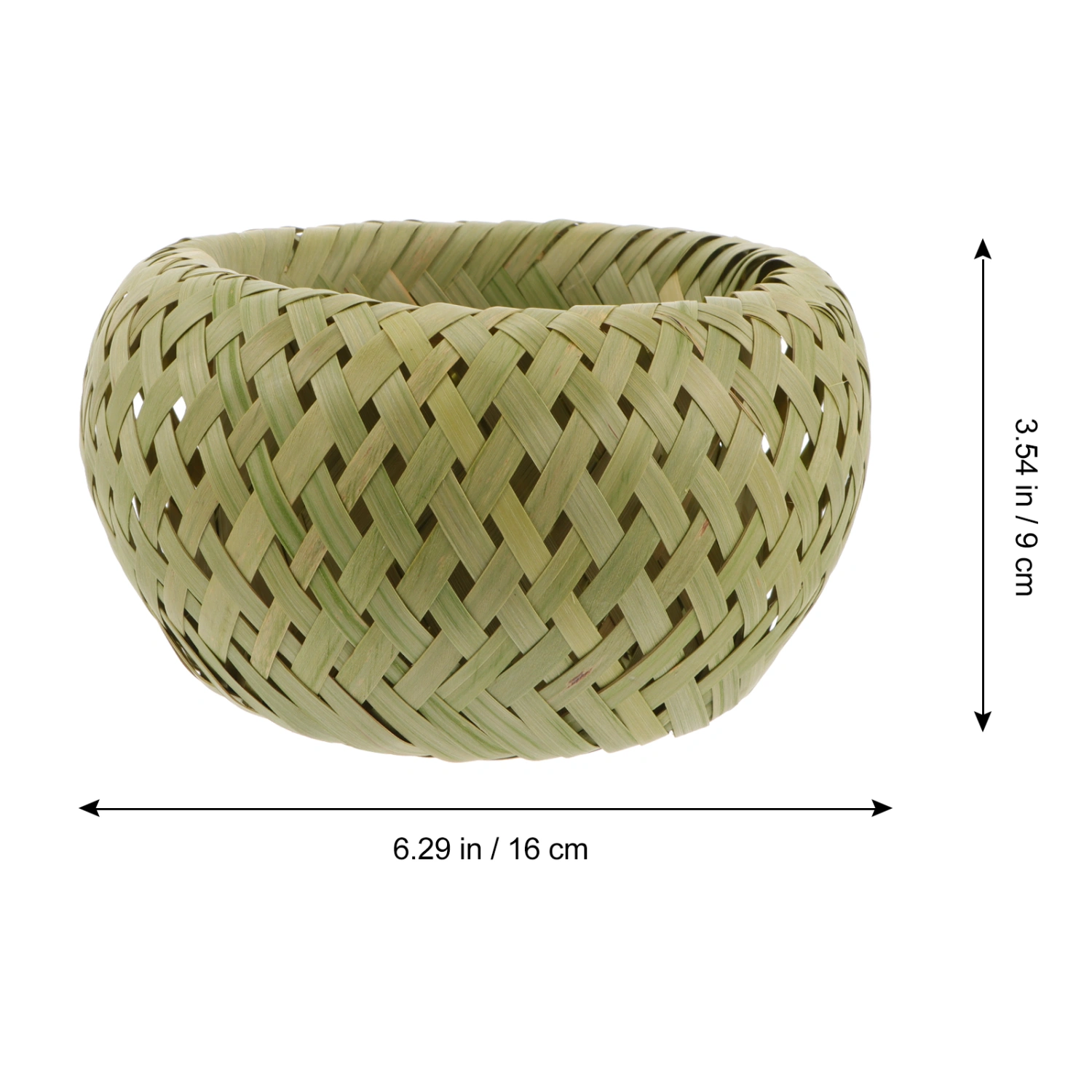 1pc Nest Style Bamboo Storage Basket Fruit Basket Picnic Basket (Small)