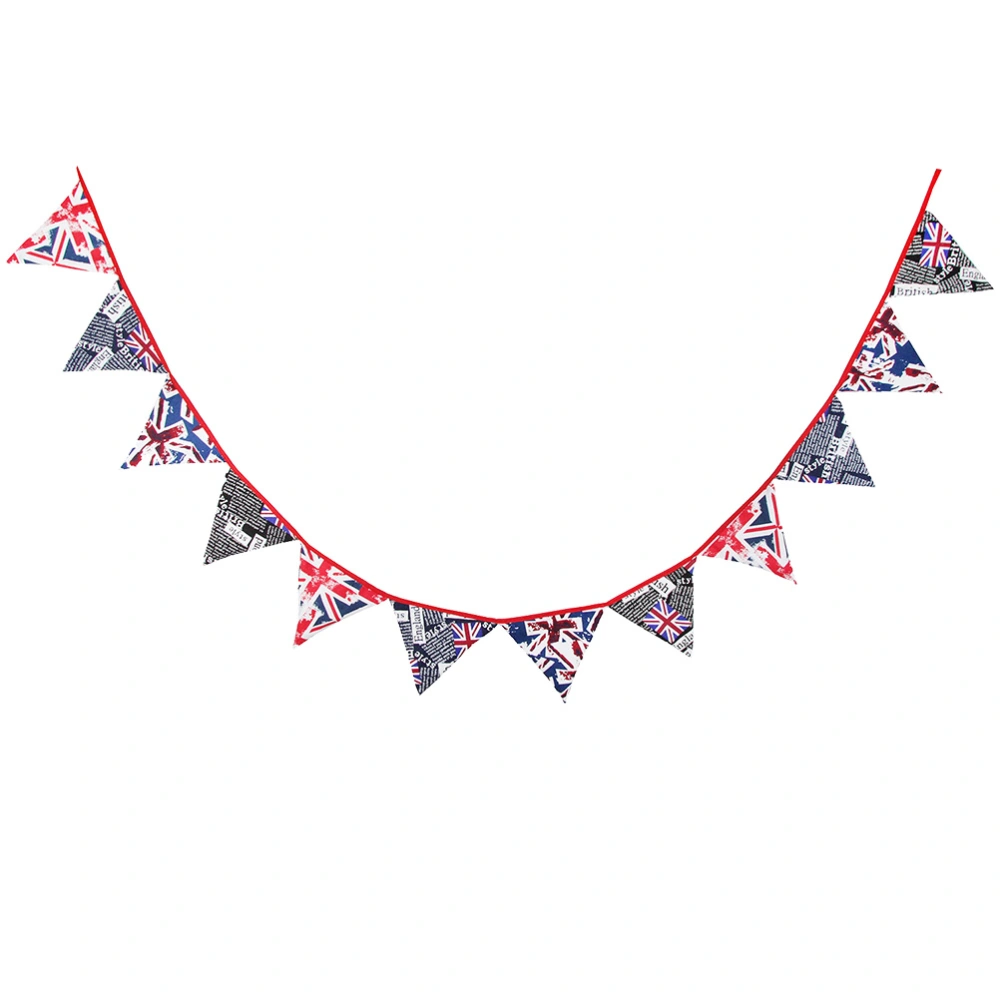 1pc Union Flag Design Banner Creative Hanging Pennant Decorative Wall Banner Party Supplies Newspaper