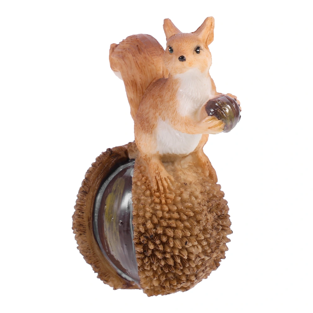 1Pc Resin Squirrel Statue Home Room Decoration Realistic Squirrel Figurine