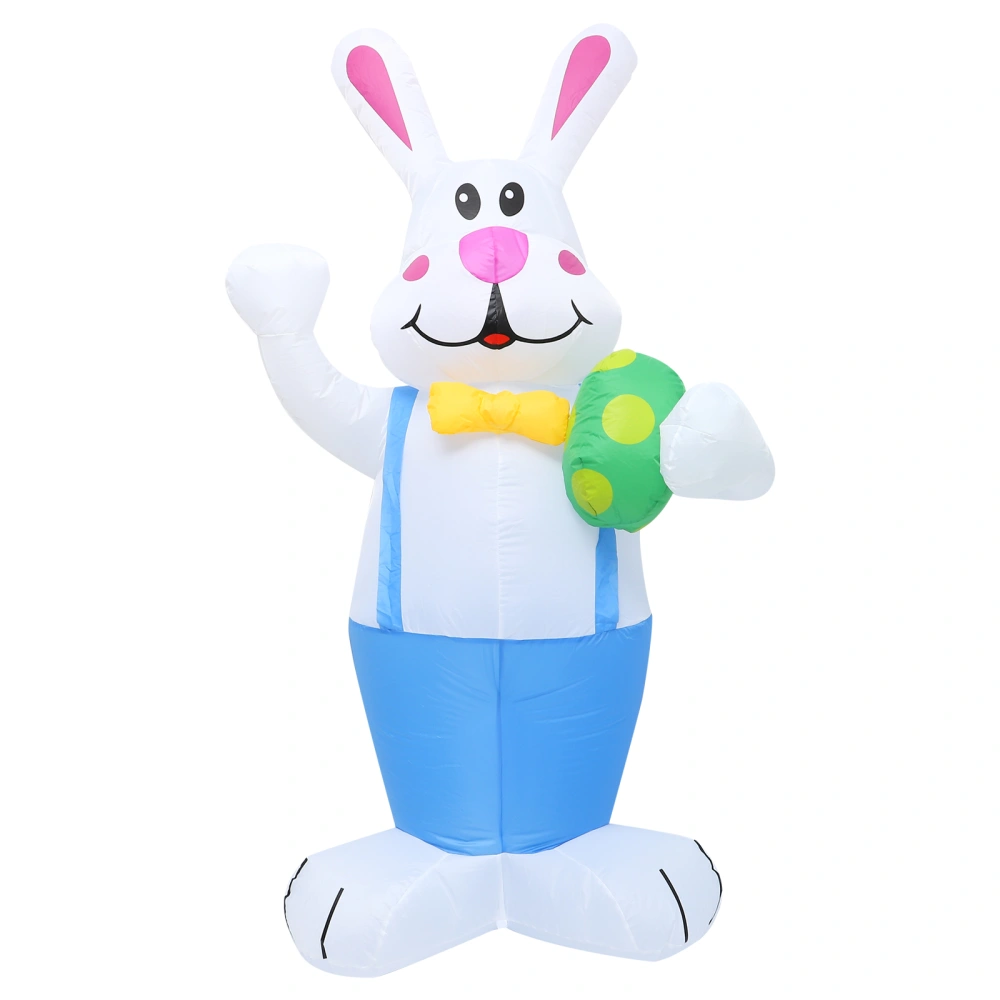 1 Set Inflatable Easter Decoration Bunny Outdoor Holiday Yard Decor (US Plug)