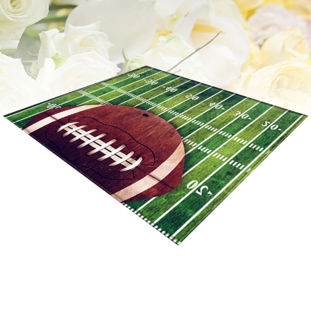 1pc 150x100cm Doormat Rugby Scale Printed Rug Carpet Floor Mat  for Home Entrance