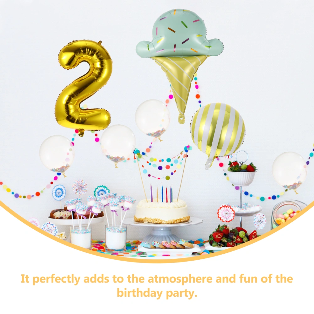 1 Set of Decorative Birthday Balloons Creative Balloons Birthday Party Supplies