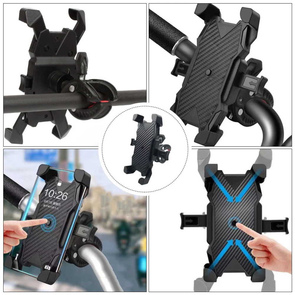 Bike Phone Fixing Clamp Motorbike Phone Holder Cycling Cellphone Support