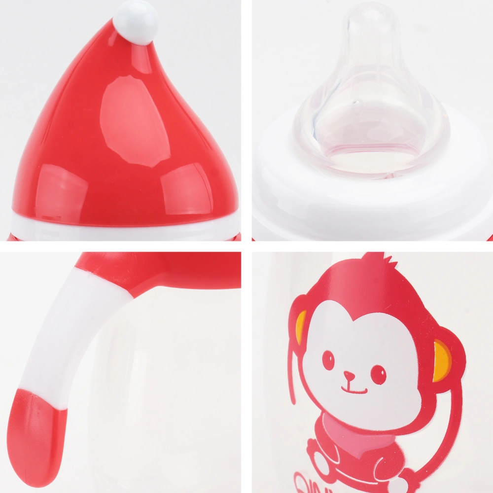 1Pc Baby Drinking Cup with Handle Baby Feeding Bottle Practical Baby Supply Red