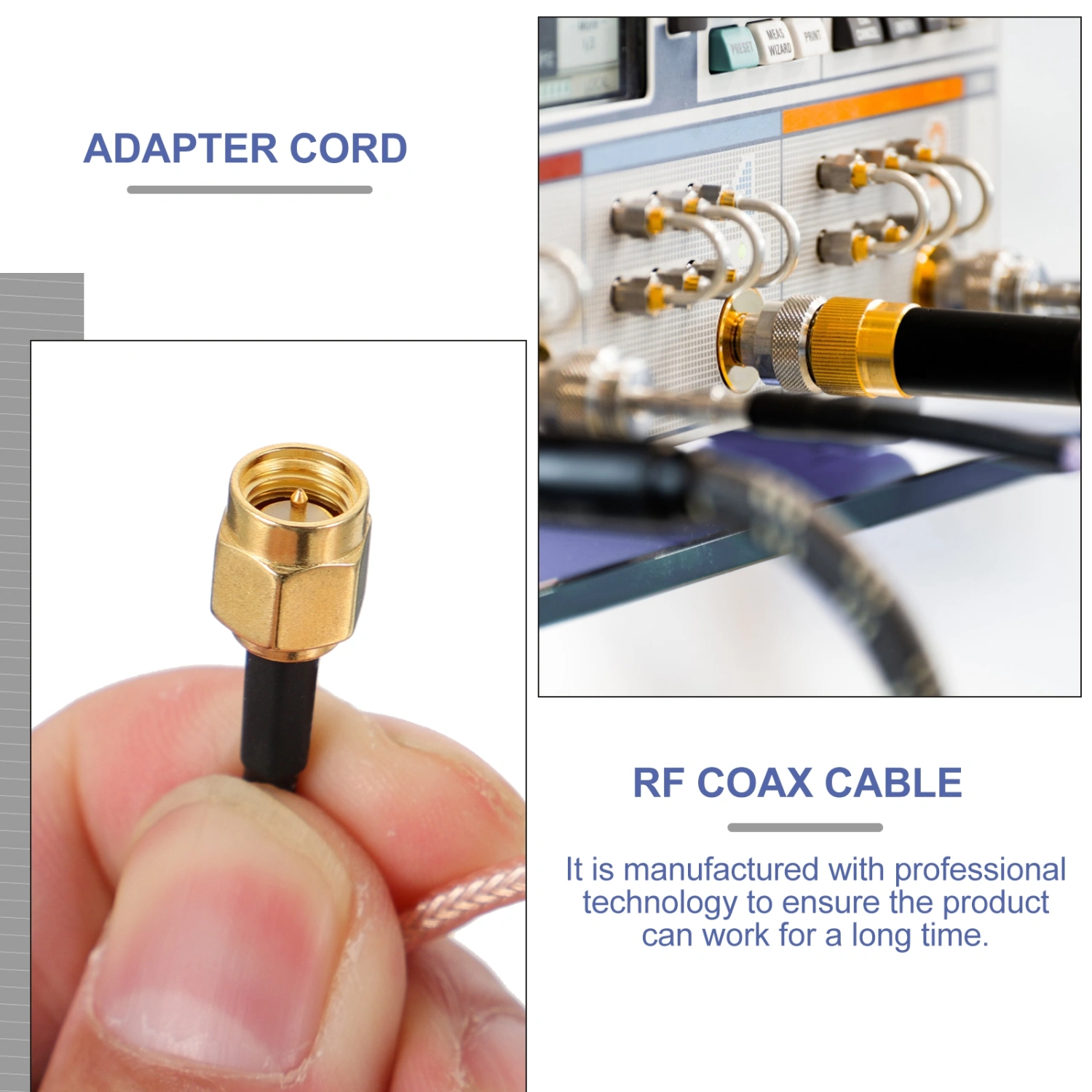 SMA Male to SMA Female Cable 2m Copper RF Coax Cable Antenna Adapter Wire