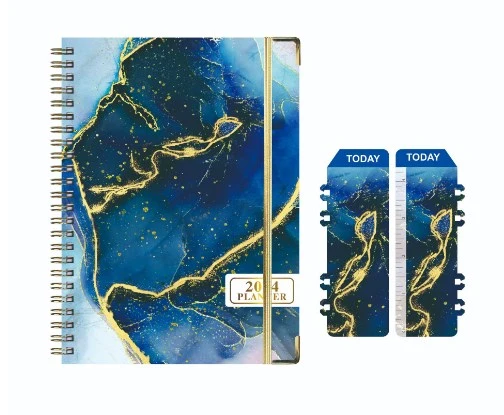 Monthly Planner English 2024 Planner Spiral Notebook Notebook Planner Notepad Portable Planner