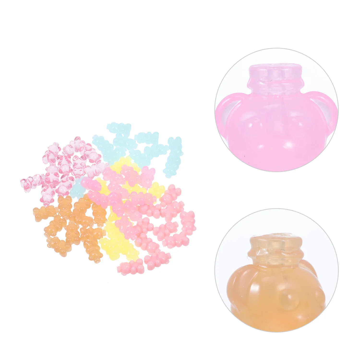 60pcs DIY Phone Case Ornaments Handmade Resin Decor DIY Headdress Charms