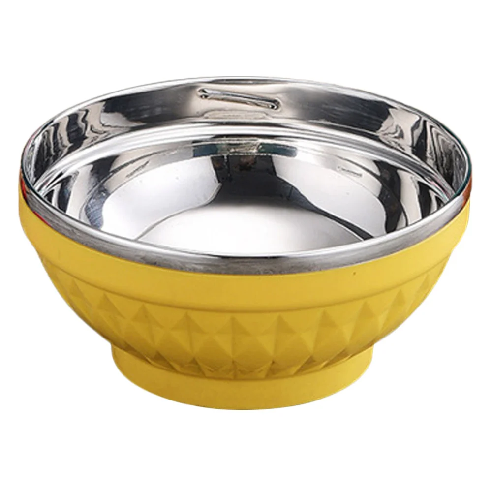 Food Serving Bowl Double-layer Soup Bowl Instant Noodle Bowl Heat-resistant Bowl