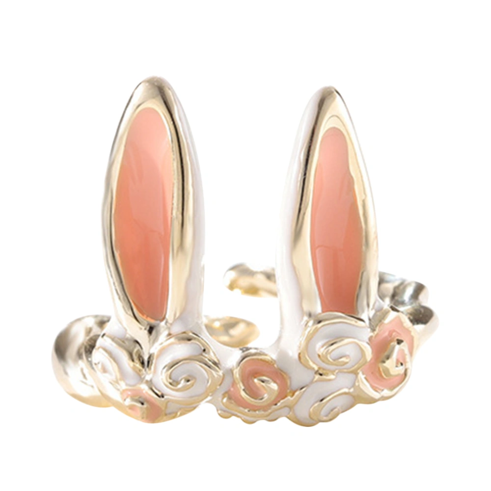 Rabbit Ear Open Band Ring Animal Open Ring Women Jewelry Gift Fashion Accessory