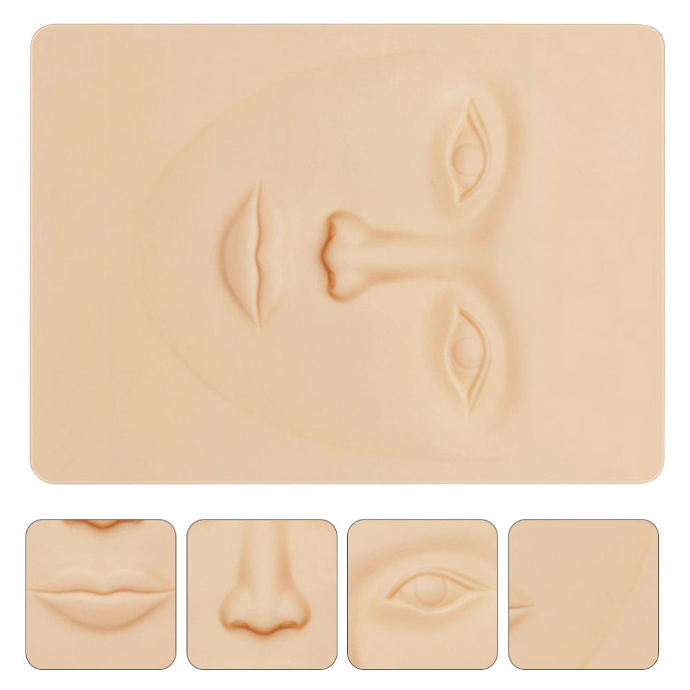 1PC Embroidered Practice Skin Simulation Human Face Skin (Skin Color)