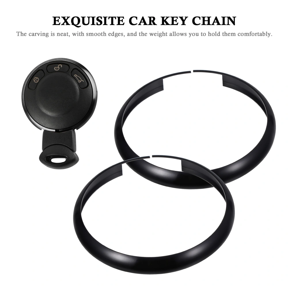 2pcs Keyring Wheel Rings Shell Key Ring Car Pendants Compatible with