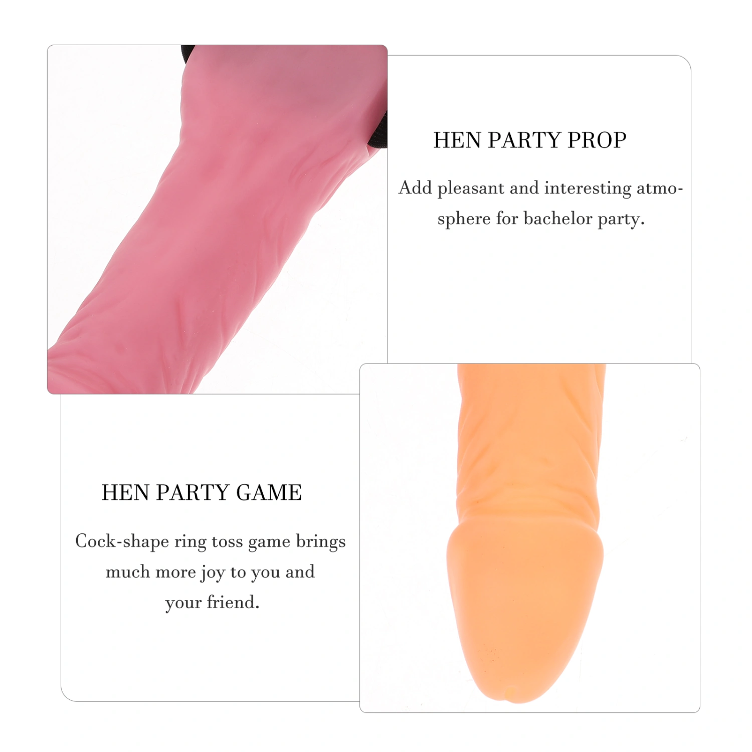 2pcs Hoopla Ring Toss Game Funny Game Props for Bachelorette Party Hen Party