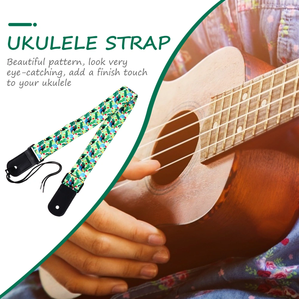 Hawaiian Style Ukulele Belt Sling Instrument Shoulder Strap for Ukulele