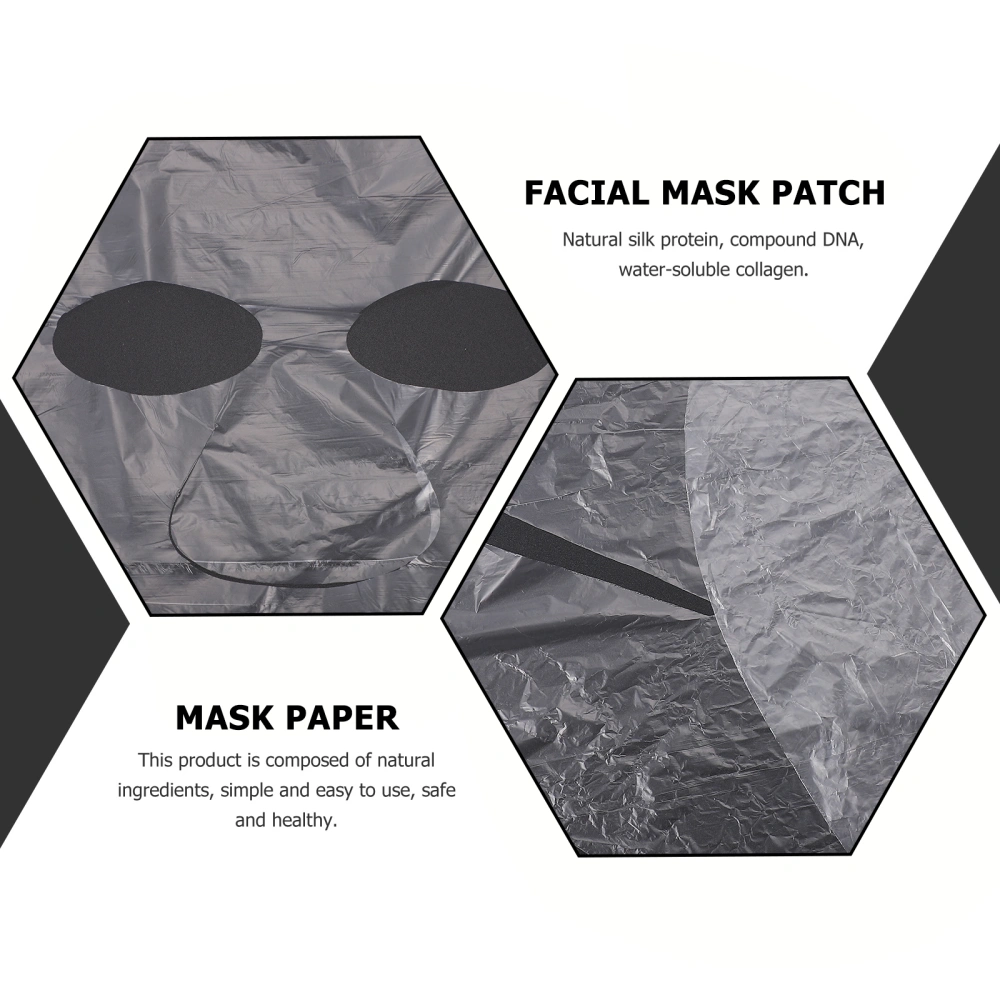 1 Set Disposable Plastic Facial Mask Patches Salon Plastic Masks Hydrotherapy Masks