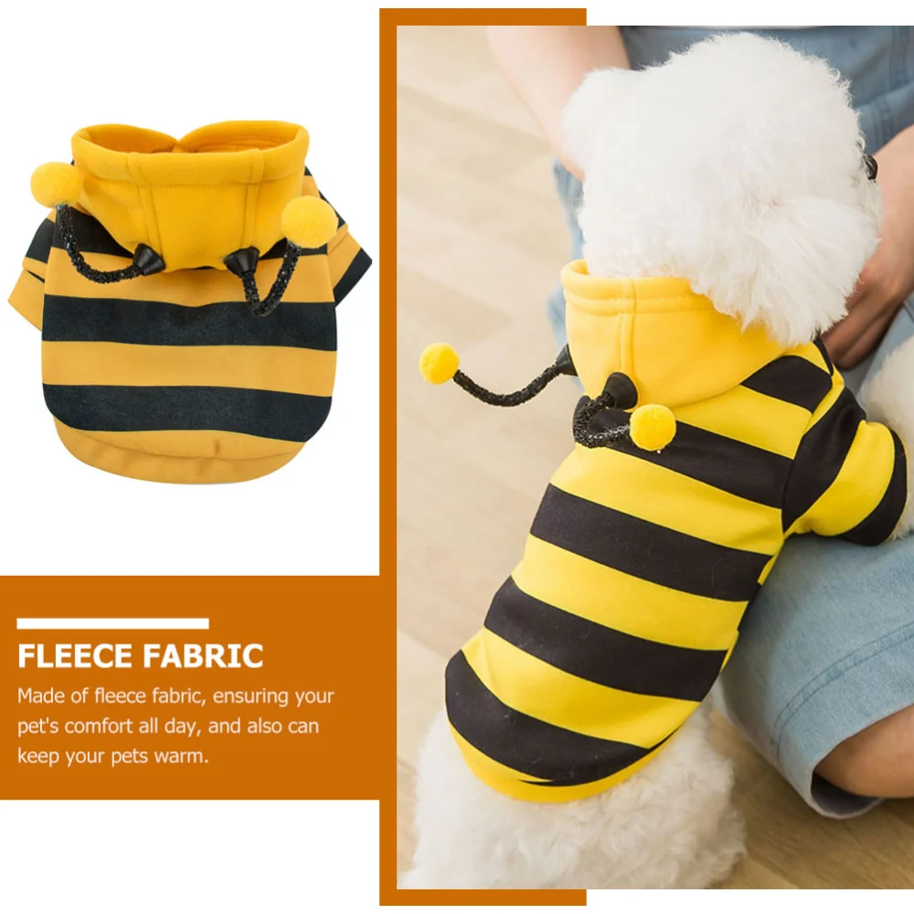 Adorable Dog Clothing Two-legged Clothes Winter Dog Cat Hooded Sweater