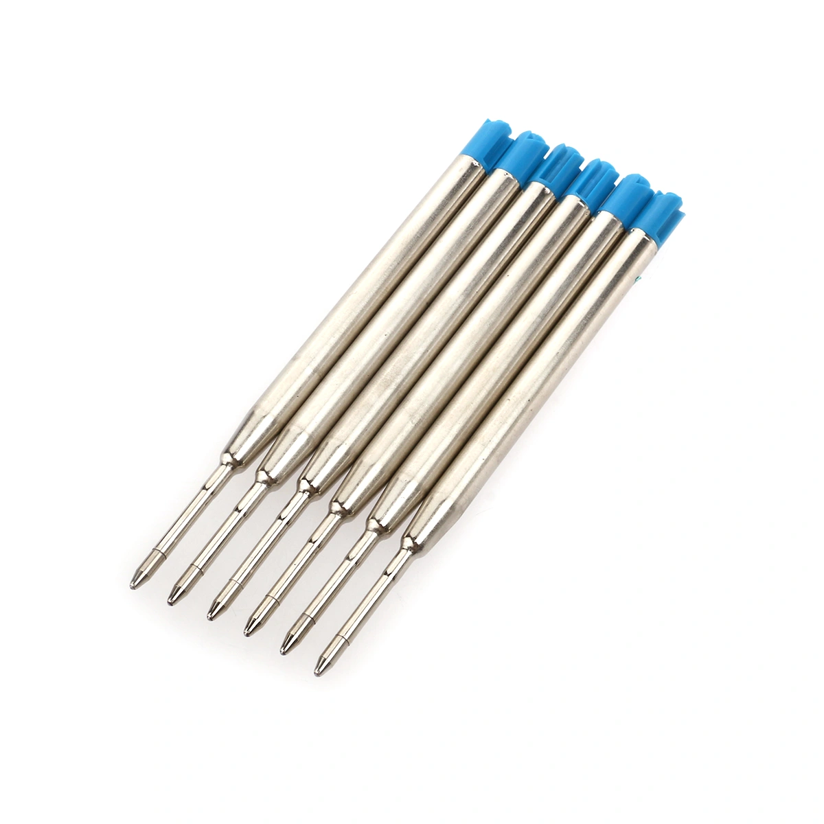 6pcs 10CM Blue Ballpoint Pen Ink Cartridges Refills