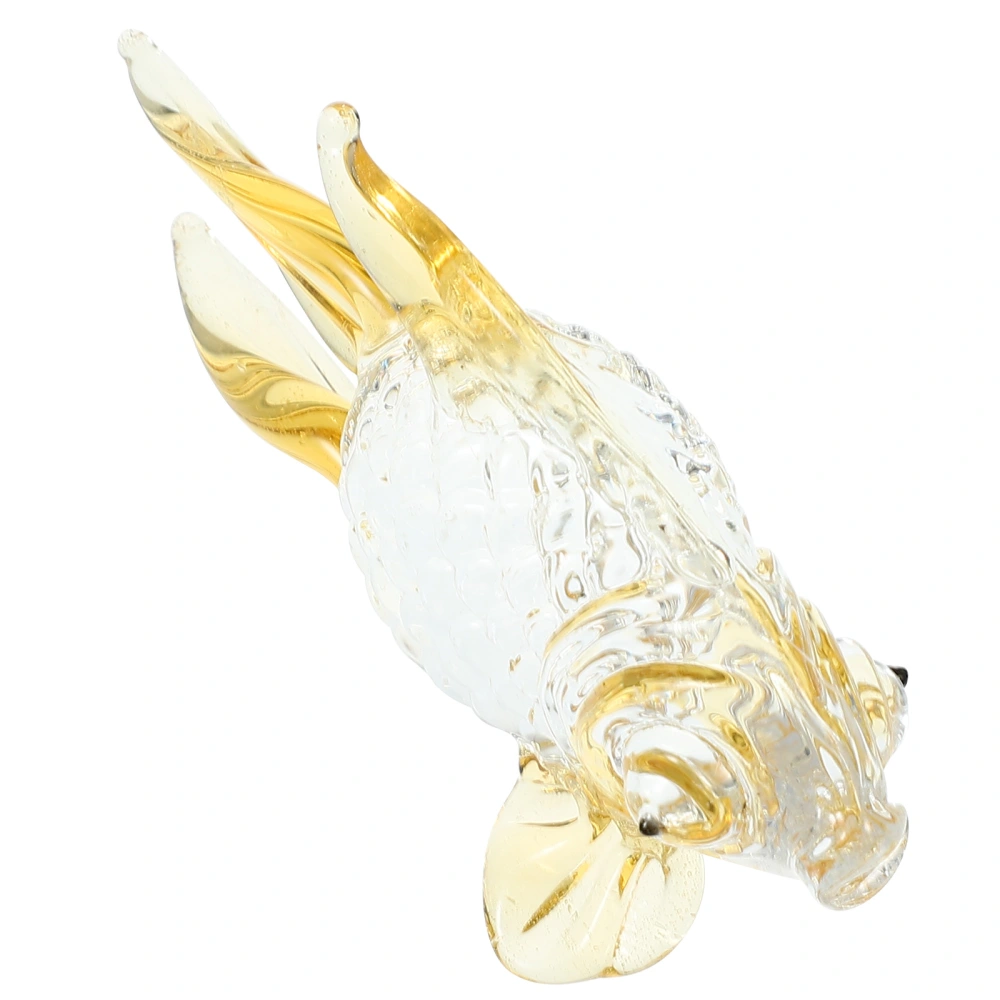 1Pc Lovely Glass Fish Figurine Chic Home Decoration Collection Best Gift