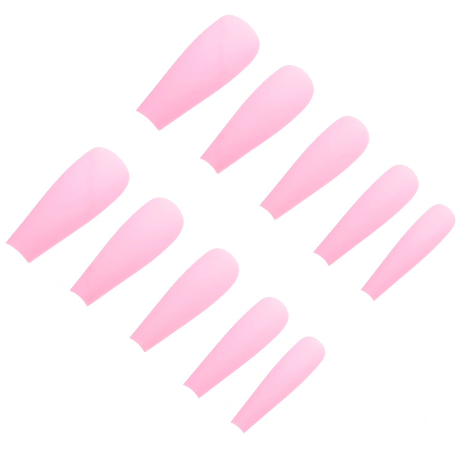 100pcs Matte Long Ballerina Press on Nails False Nails Full Cover Fake Nails