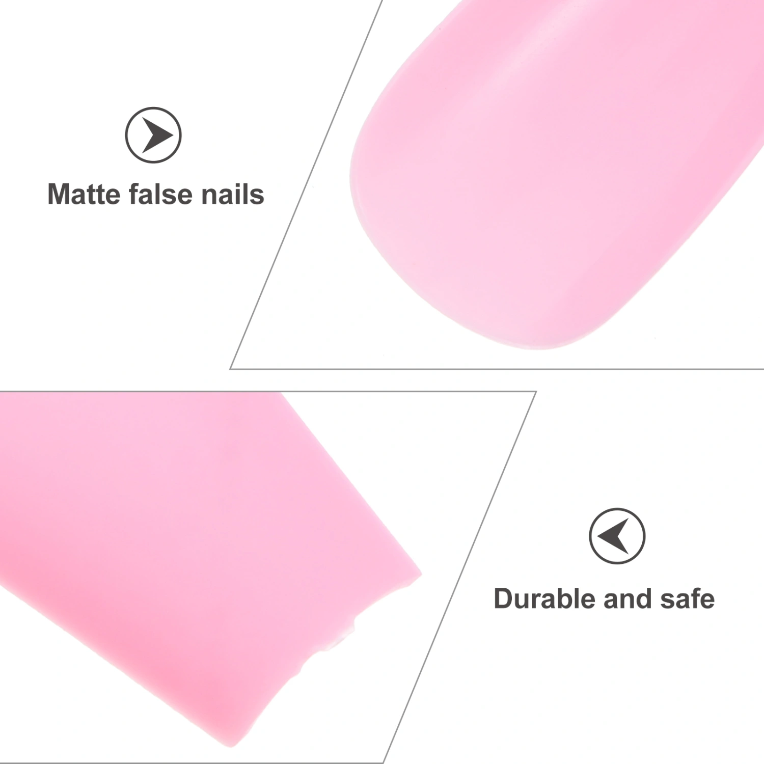 100pcs Matte Long Ballerina Press on Nails False Nails Full Cover Fake Nails