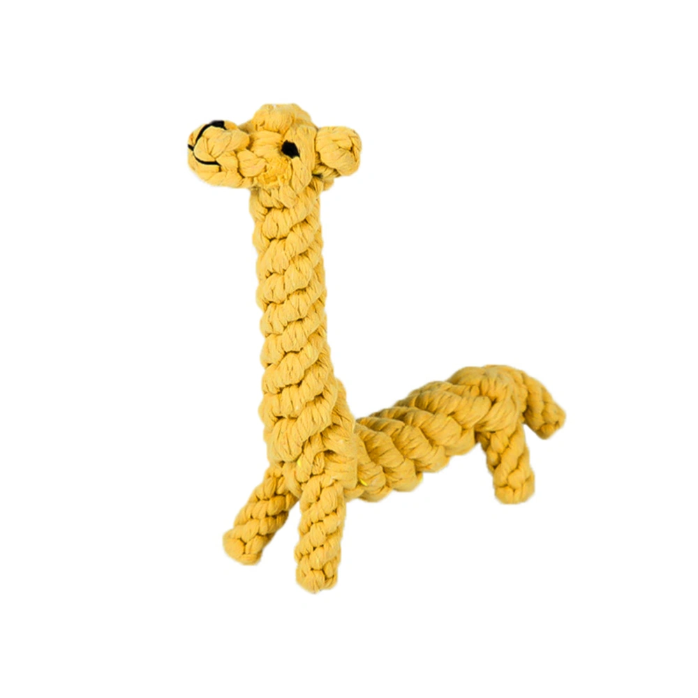 Dog Toy Giraffe Shape Cotton Rope Toys for Dog Puppy Cats Weave Knots Pet Dog Teeth Cleaning Chew Training Products Pet Supplies