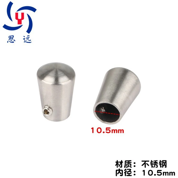 5pcs Handrail End Caps Stainless Steel Handrail End Caps Steps Hand Rail End Covers