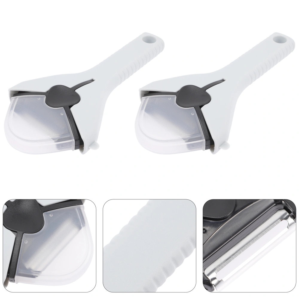 2Pcs Peelers for Kitchen Vegetable Fruit Peelers Three-in-one Peelers Multi-functional Potato Peelers