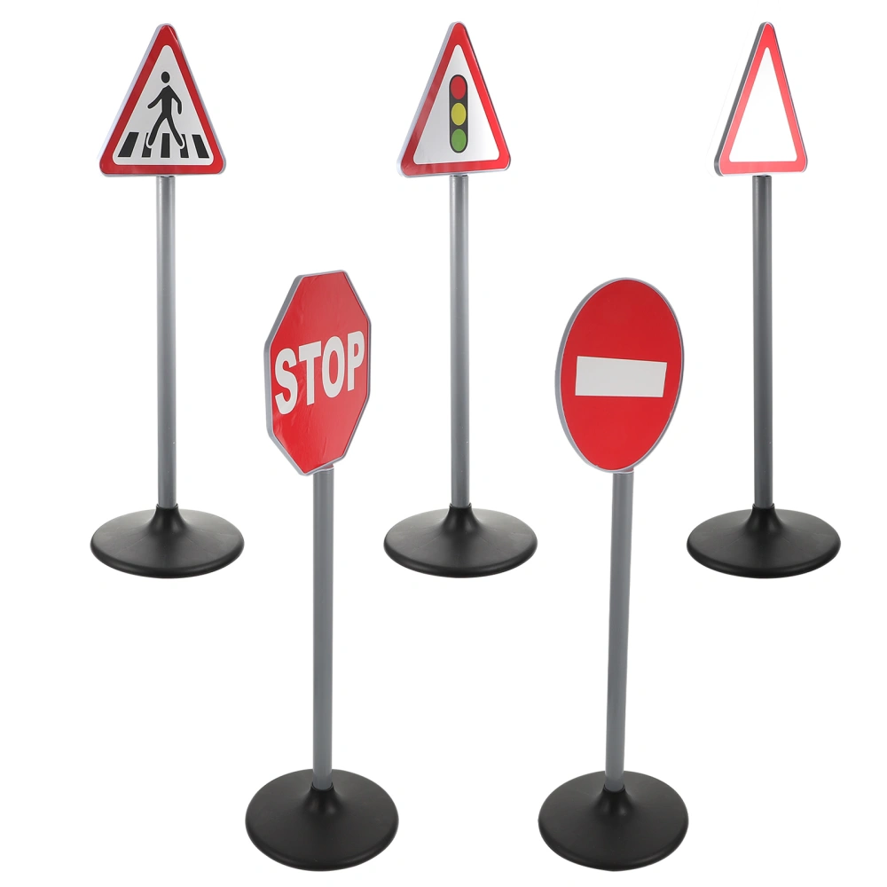 5 Pcs Interesting Early Childhood Education Cognitive Toys Traffic Sign Toys