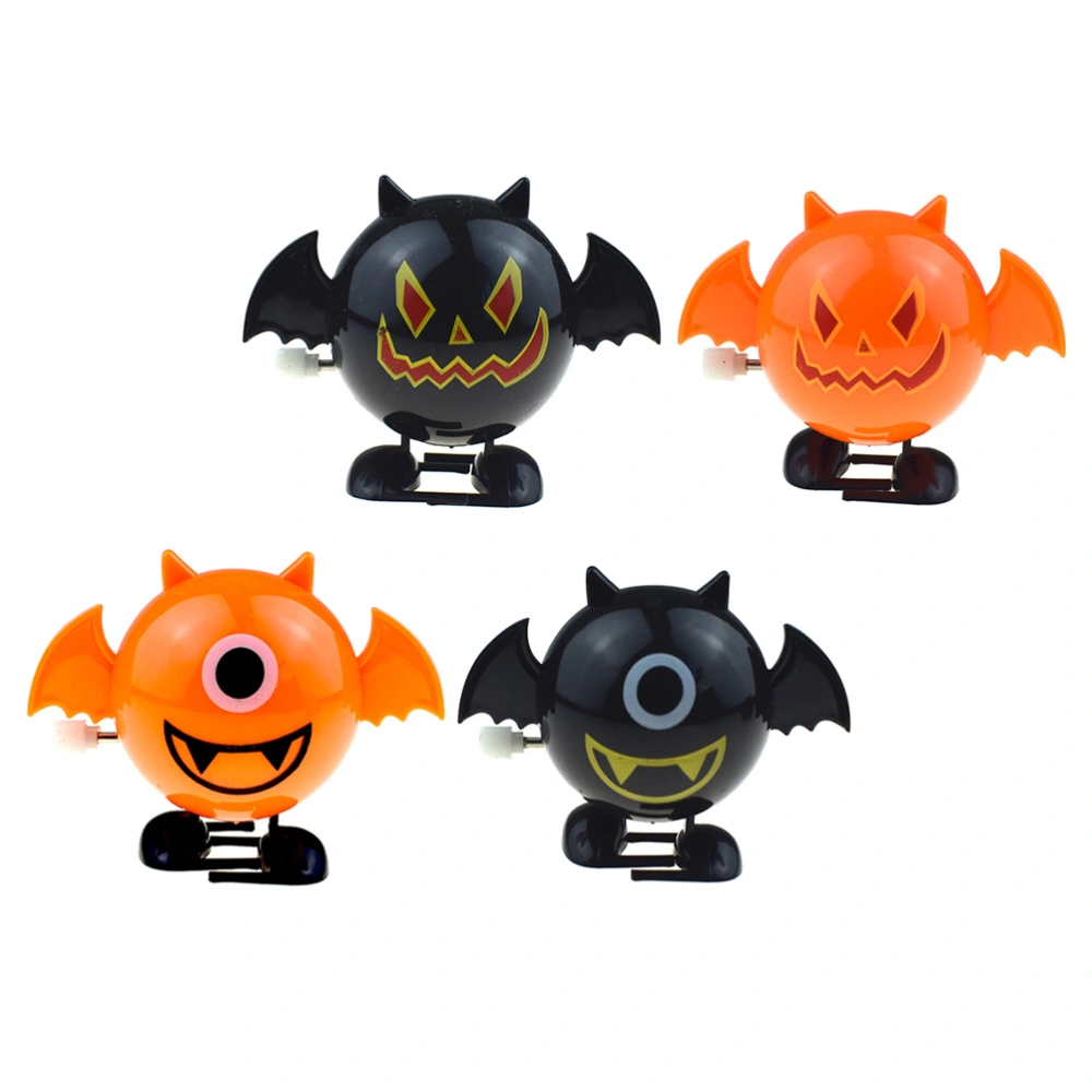 4pcs Halloween Cartoon Clockwork Toys Wind Up Walking Toy Funny Toys for Kids