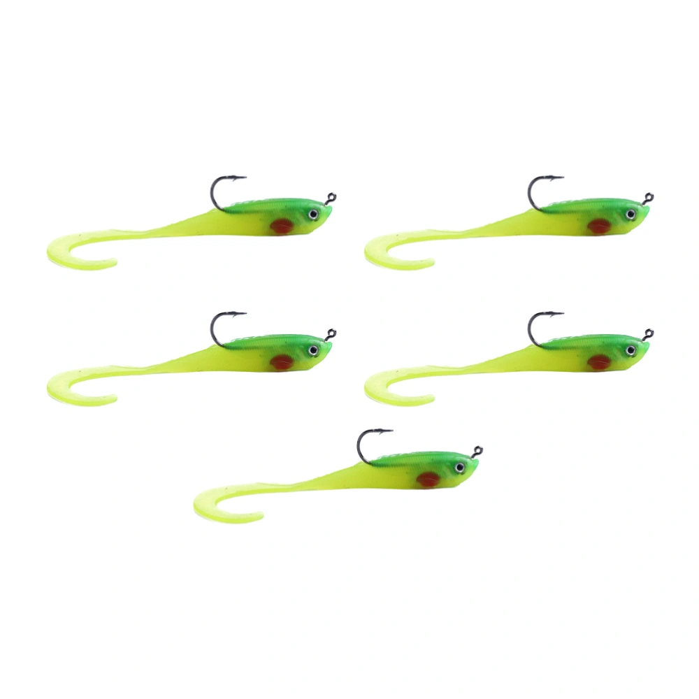 5pcs 11CM 16G Fishing Baits Simulation Fish Shaped Lure Bait Far Cast Fishing Lures Grubs Fishing Accessories (1#)