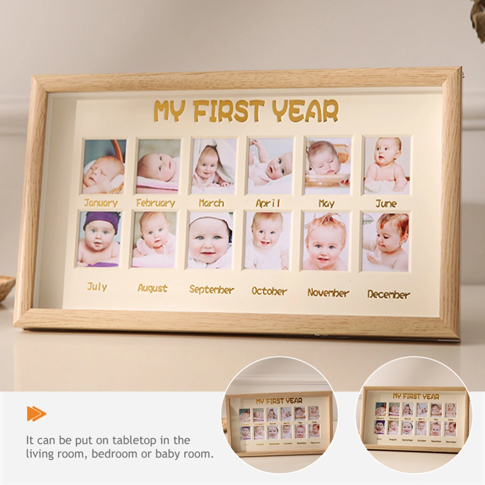 Baby 1st Birthday Picture Frame Baby Boy Photo Frame Milestone Photo Frame