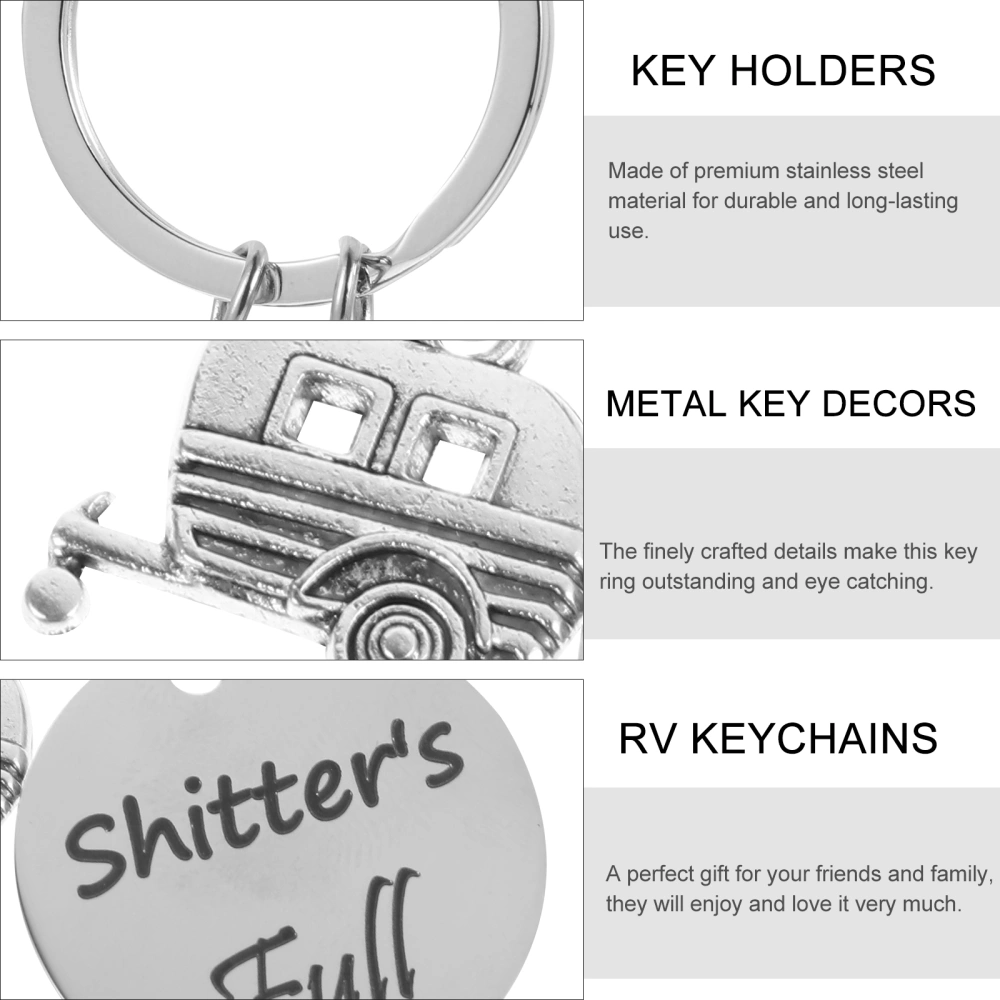 2Pcs RV Keychains Unique Key Holders Beautiful Key Decors for Men Women