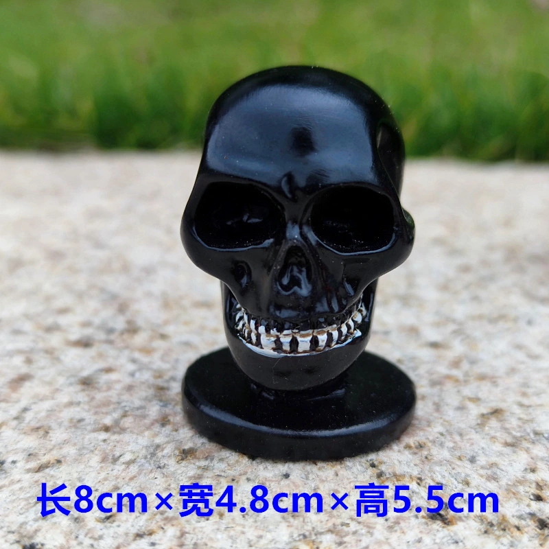 Skull Ornament Resin Decorative Skull Head Sculpture Human Head Skeleton Statue