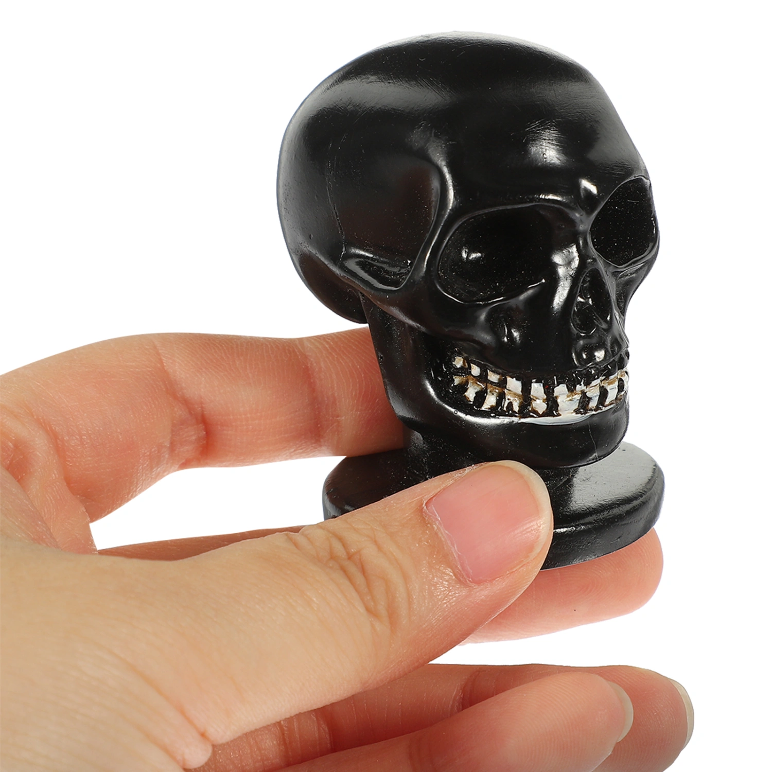 Skull Ornament Resin Decorative Skull Head Sculpture Human Head Skeleton Statue
